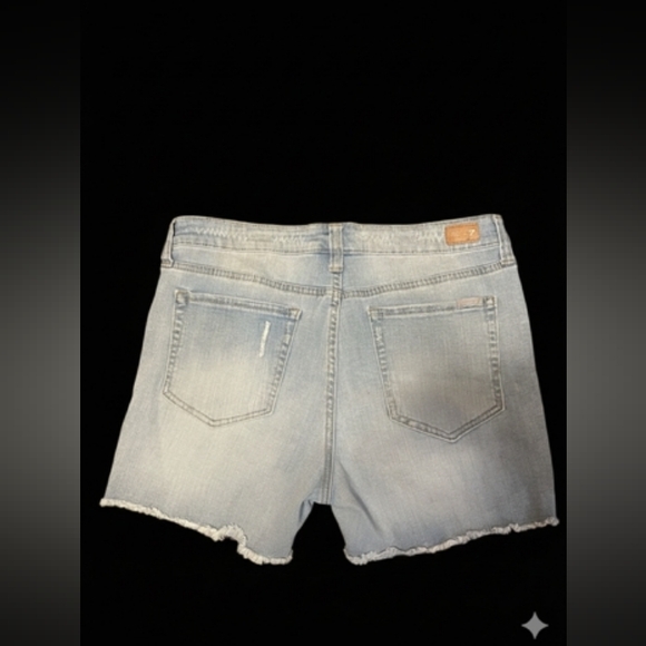 Denim Distressed Women Shorts - Picture 2 of 4
